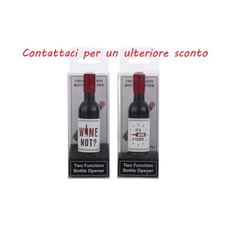 Bomboniera Matrimonio  Apribottiglie Calamita Bottiglia 2 Assortiti  Con Box Trasparente