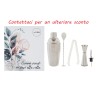 Bomboniera Matrimonio Set 5 Pz Accessori Cocktail Sorsi D'Amore Con Box