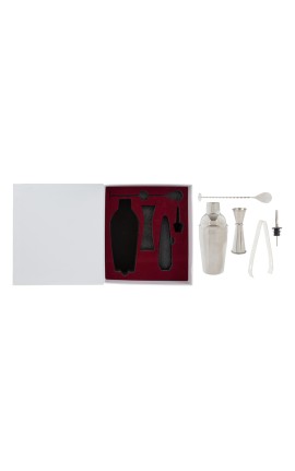 Bomboniera Matrimonio Set 5 Pz Accessori Cocktail Sorsi D'Amore Con Box