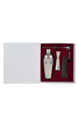 Bomboniera Matrimonio Set 5 Pz Accessori Cocktail Sorsi D'Amore Con Box