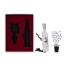 Bomboniera Matrimonio Set 2 Pz Accessori Vino Apribottiglie e Tappo Sorsi D'Amore Con Box