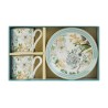 Bomboniera Matrimonio Set 2 Pz Tazzine Aria Di Provenza  Porcellana Con Box
