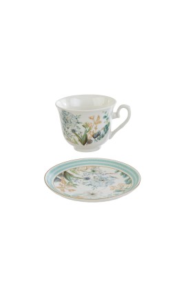 Bomboniera Matrimonio Tazza da Tè Aria Di Provenza  Porcellana Con Box