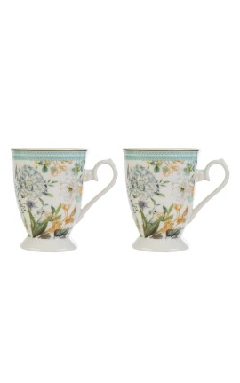 Bomboniera Matrimonio Set 2 Mug Aria Di Provenza  Porcellana Con Box
