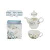 Bomboniera Matrimonio Set Teiera Aria Di Provenza  Porcellana Con Box