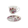 Bomboniera Matrimonio Tazza da Tè Bouquet di charme Porcellana Con Box