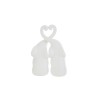 Bomboniera Matrimonio Set 2 Elefantini Porcellana Bianca h.27 Cm Con Box