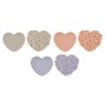 Bomboniera Battesimo Compleanno Scatola Cuore Fiori 3 Colori Assortiti Con Shopper