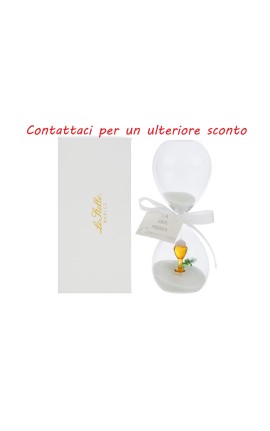 Bomboniera Comunione Clessidra Vetro Comunione Calice Con Astuccio
