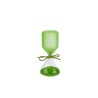 Bomboniera Matrimonio Compleanno Clessidra Verde Satinato H.12 Cm  Con Astuccio