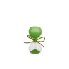 Bomboniera Matrimonio Compleanno Clessidra Verde Satinato H.8 Cm  Con Astuccio
