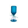 Bomboniera Battesimo Compleanno Clessidra Blu Satinato  Con Astuccio
