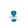 Bomboniera Battesimo Compleanno Clessidra Blu Satinato H.8 Cm Con Astuccio