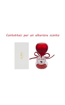 Bomboniera Laurea Clessidra Rosso Satinato H.8 Cm Con Astuccio