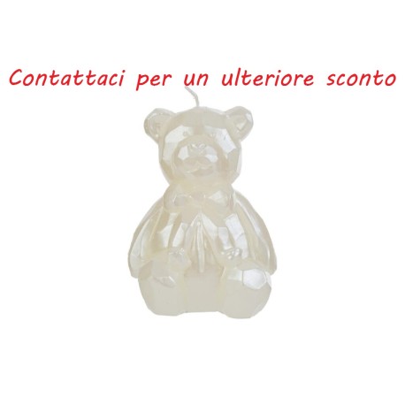 Bomboniera Battesimo Compleanno Candela Orsetto