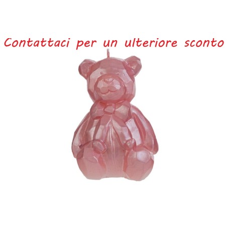 Bomboniera Battesimo Compleanno Candela Orsetto