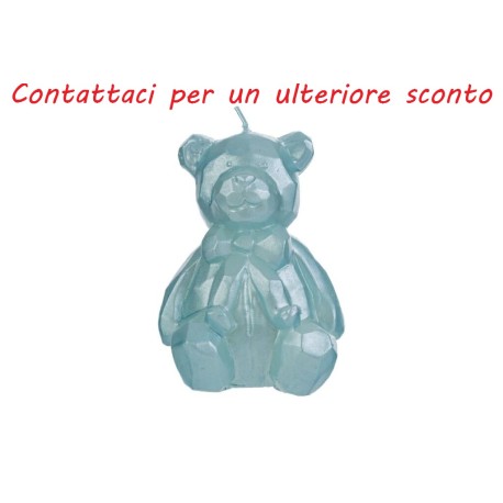 Bomboniera Battesimo Compleanno Candela Orsetto