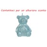 Bomboniera Battesimo Compleanno Candela Orsetto h.8 Cm
