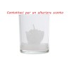 Bomboniera Battesimo Compleanno Bicchiere Candela Rosa Bianca Con Shopper
