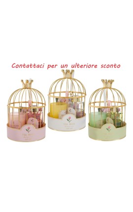 Bomboniera Matrimonio Battesimo Compleanno Bicchiere Set Aroma in Gabietta Metallo Profumatore Candela Profumata Con Shopper