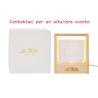 Bomboniera Matrimonio Lampada Cubo Mondo Globo Vetro Led/Usb Con Box
