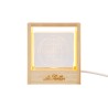 Bomboniera Matrimonio Lampada Cubo Mondo Globo Vetro Led/Usb Con Box