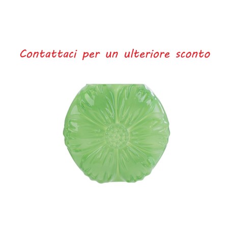 Bomboniera Matrimonio Vaso Vetro Fiore Verde Con Shopper