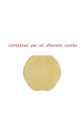 Bomboniera Matrimonio Vaso Vetro Fiore Giallo Con Shopper