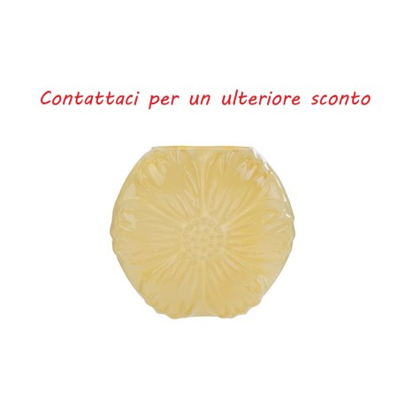 Bomboniera Matrimonio Vaso Vetro Fiore Giallo Con Shopper