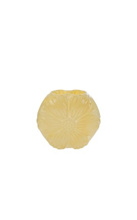 Bomboniera Matrimonio Vaso Vetro Fiore Giallo Con Shopper