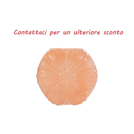 Bomboniera Matrimonio Vaso Vetro Fiore Salmone Con Shopper