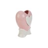 Bomboniera Battesimo Vaso Cuore Porcellana Rosa