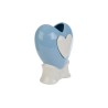 Bomboniera Battesimo Vaso Cuore Porcellana Celeste