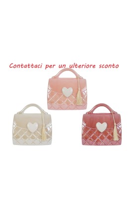 Bomboniera Battesimo Compleanno Vaso Borsetta Porcellana 3 Assortiti
