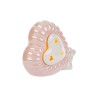 Bomboniera Battesimo Compleanno Cuore Led Porcellana Rosa Con Box
