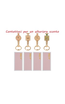 Bomboniera Compleanno Apribottiglie Parfum Profumo Metallo 4 Assortiti Con Astuccio