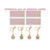 Bomboniera Compleanno Portachiavi Parfum Profumo Metallo 4 Assortiti Con Astuccio