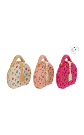 Bomboniera Compleanno Calamita Borsa Borsetta  3 Colori Assortiti