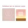 Bomboniera Battesimo Compleanno Nascita Lampada Led Vetro Rosa Decoro Mongolfiera Con Shopper