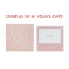 Bomboniera Battesimo Compleanno Nascita Portafoto Vetro Rosa Decoro Mongolfiera Con Shopper
