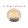 Bomboniera Matrimonio Lampada Vetro Fumè Led Home Con Shopper