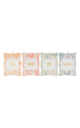 Bomboniera Matrimonio Poggiapentola Ceramica 4 Colori Assortiti Con Astuccio