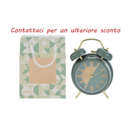 Bomboniera Matrimonio Orologio Sveglia Verde Con Luce Con Shopper