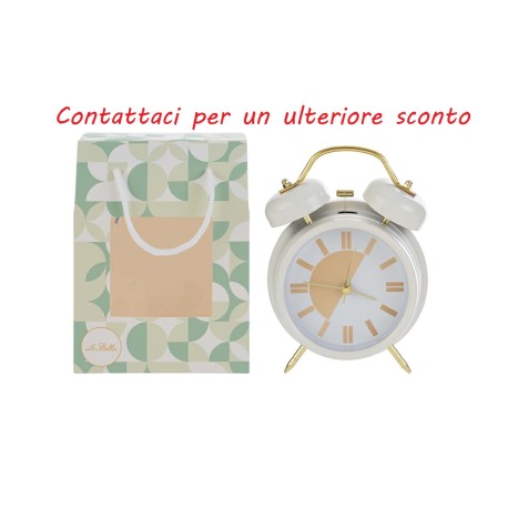 Bomboniera Matrimonio Orologio Sveglia Bianca Con Luce Con Shopper