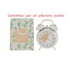 Bomboniera Matrimonio Orologio Sveglia Bianca Con Luce Con Shopper