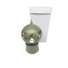 Lampada Led Mappamondo Rotonte Metallo Verde Con Box