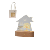 Bomboniera Matrimonio Lampada Led Albero della Vita Beige Con Bag