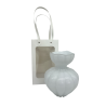 Bomboniera Matrimonio Vaso Vetro Bianco Con Bag