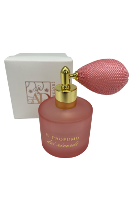Bomboniera Matrimonio Comunione Compleanno Portaprofumo Spray Vetro Rosa Con Box