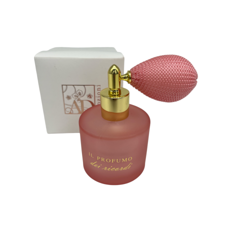Bomboniera Matrimonio Comunione Compleanno Portaprofumo Spray Vetro Rosa Con Box